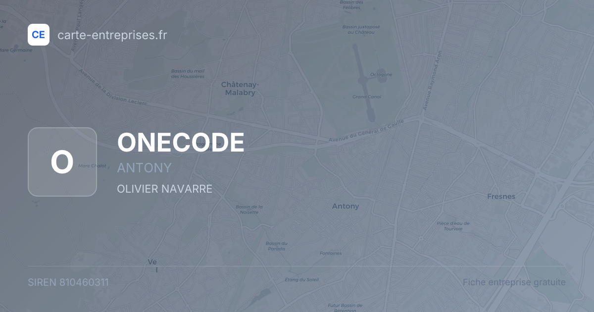 ONECODE — 810460311 — fiche entreprise