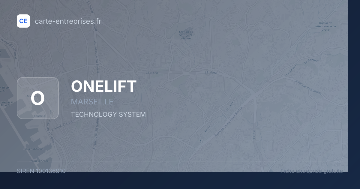 ONELIFT — 100136910 — fiche entreprise