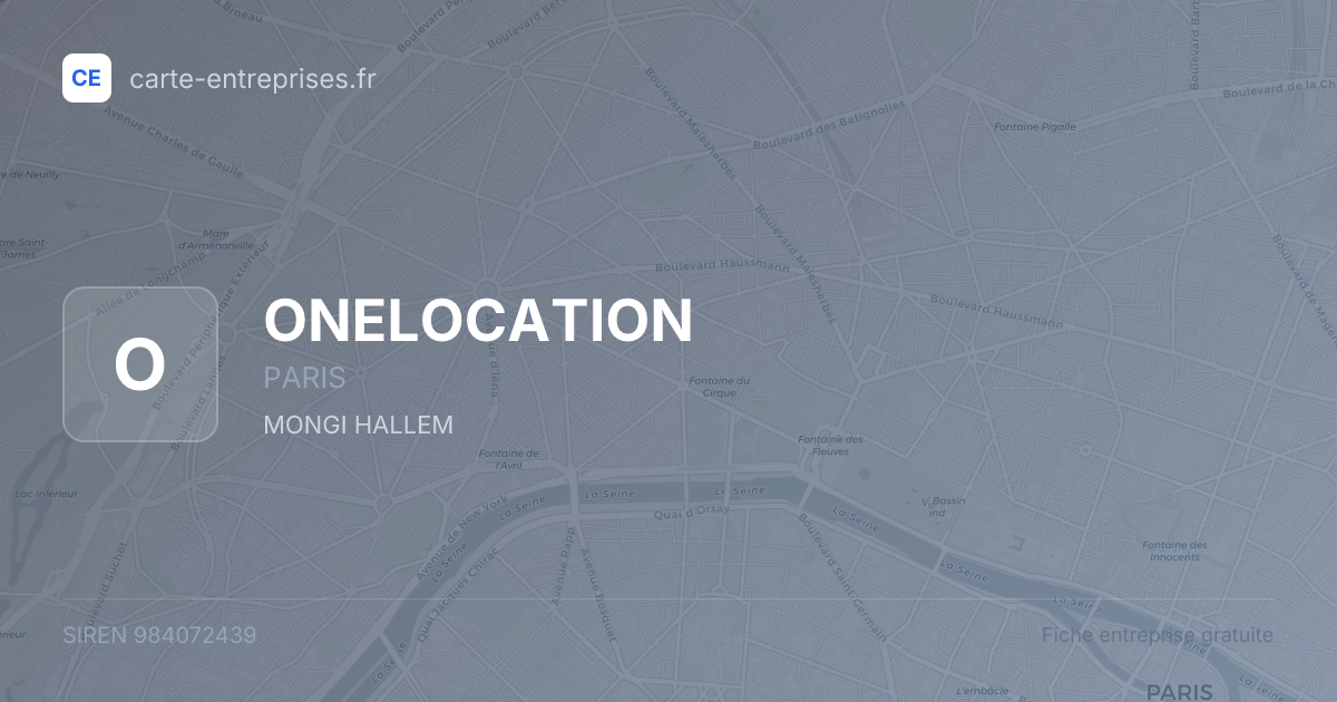ONELOCATION — 984072439 — fiche entreprise