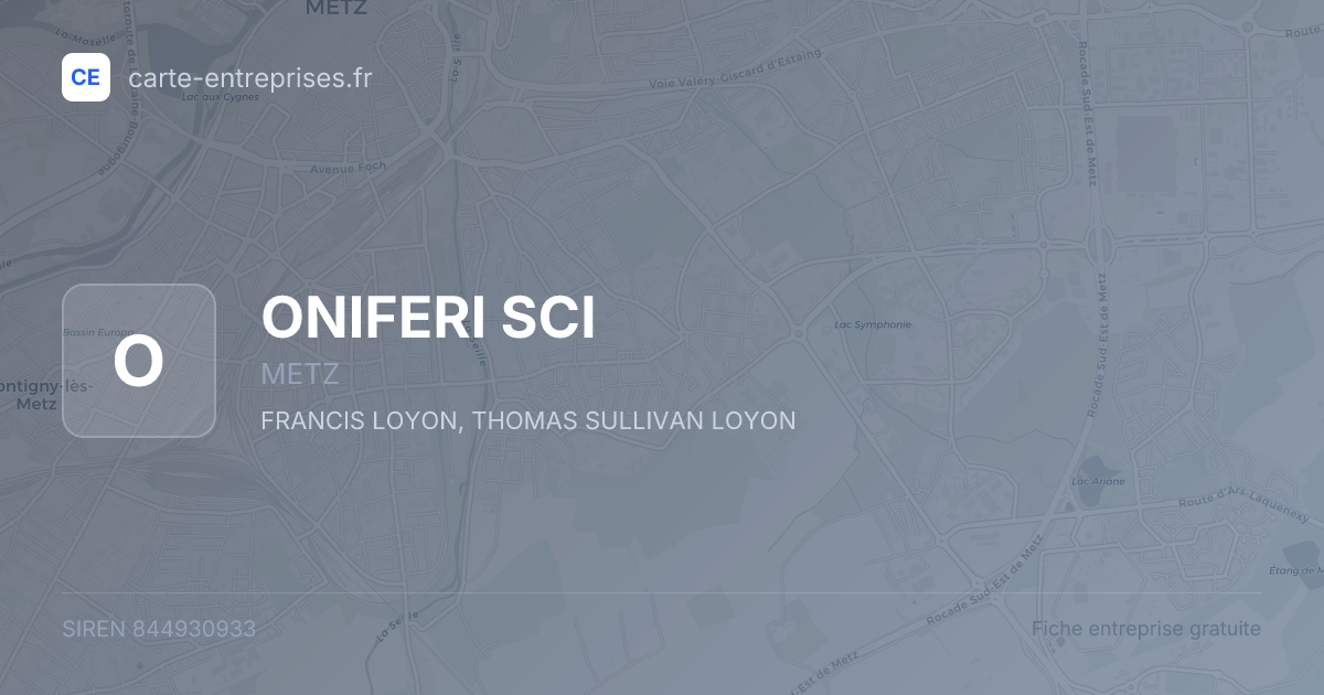 ONIFERI SCI — 844930933 — fiche entreprise