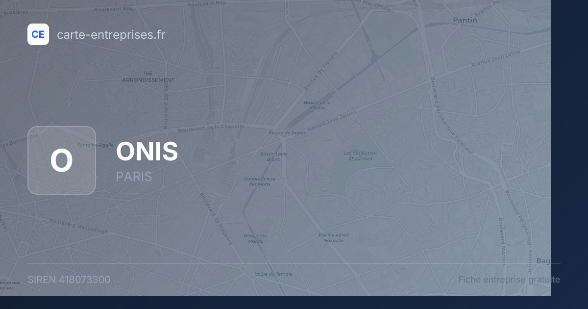 ONIS — 418073300 — fiche entreprise