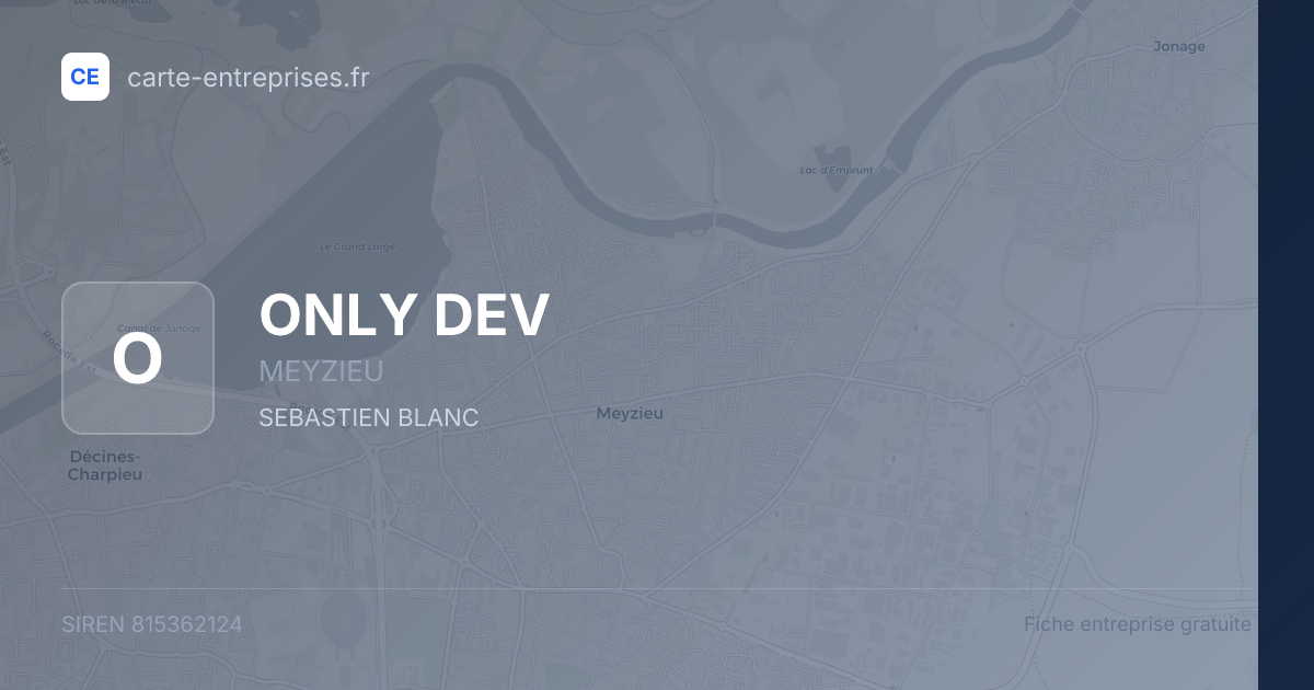 ONLY DEV — 815362124 — fiche entreprise