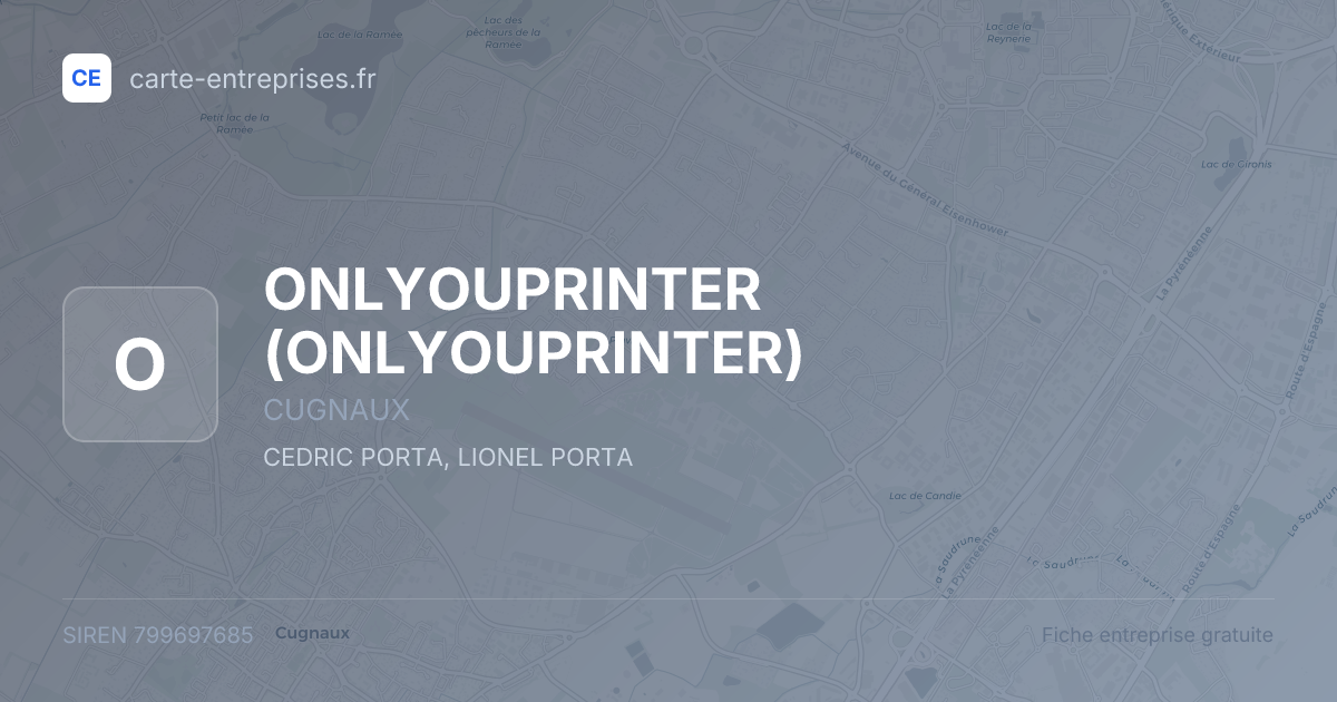 ONLYOUPRINTER — 799697685 — fiche entreprise