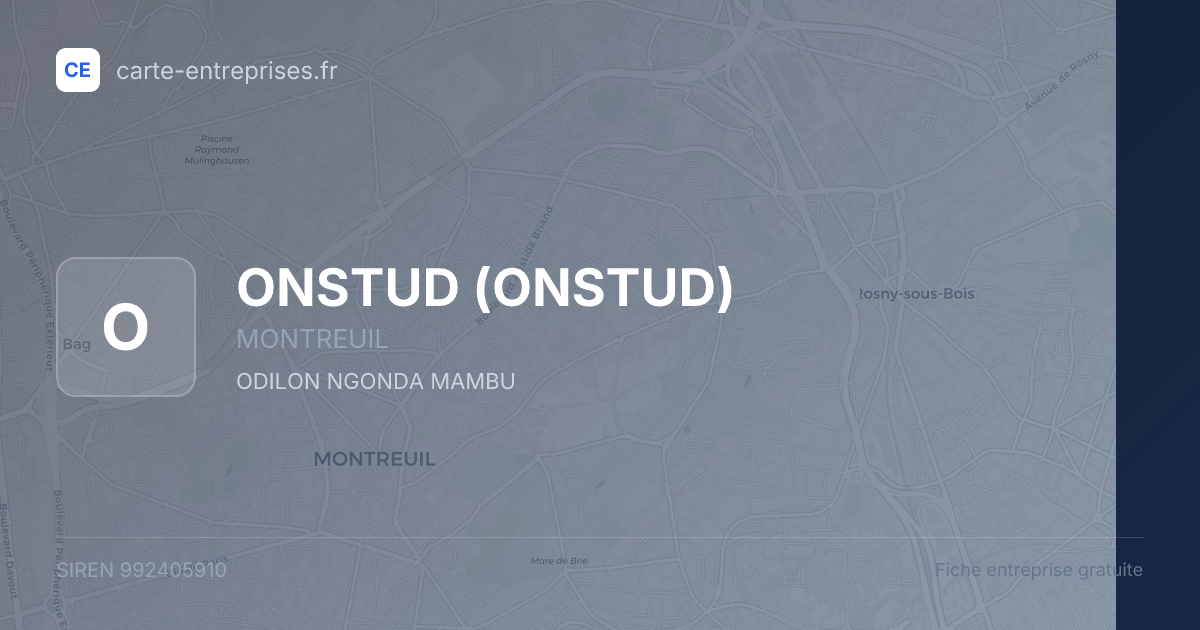 ONSTUD — 992405910 — fiche entreprise