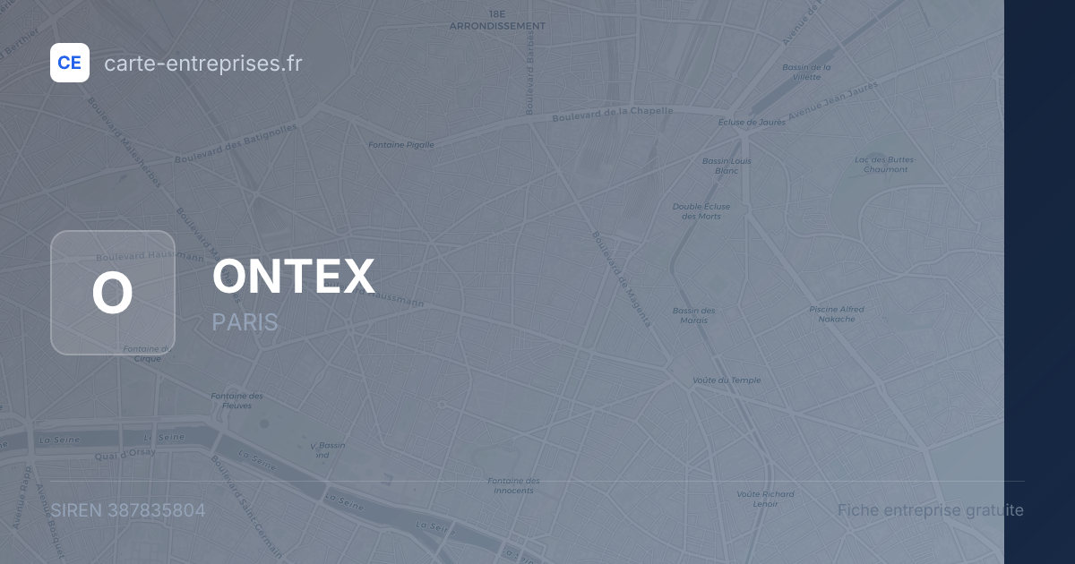 ONTEX — 387835804 — fiche entreprise