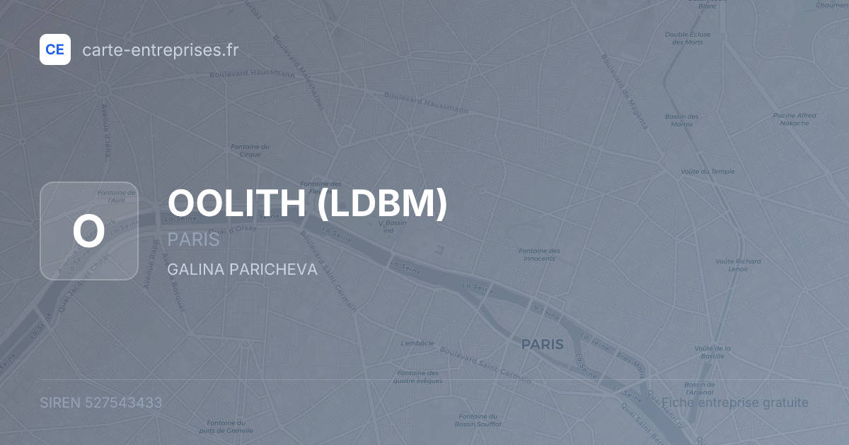 OOLITH (LDBM) — 527543433 — fiche entreprise