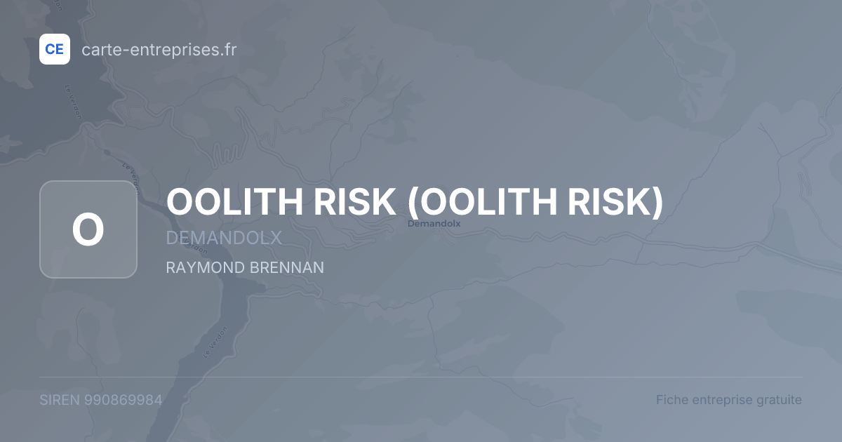 OOLITH RISK — 990869984 — fiche entreprise