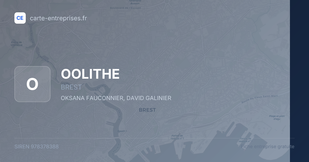 OOLITHE — 978378388 — fiche entreprise