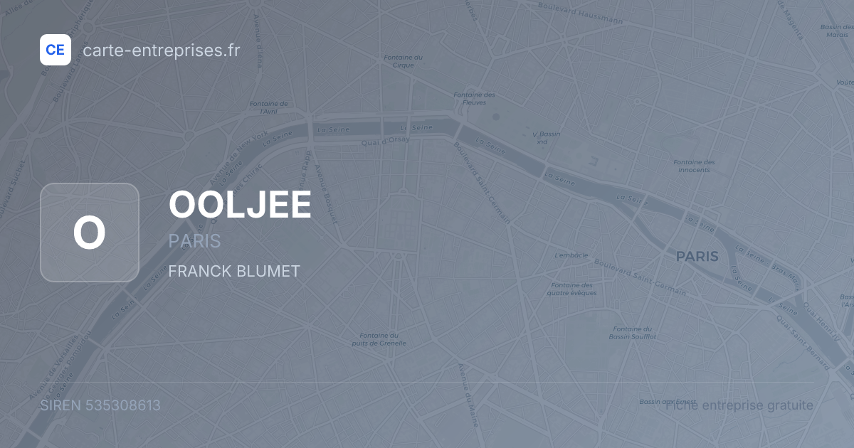 OOLJEE — 535308613 — fiche entreprise