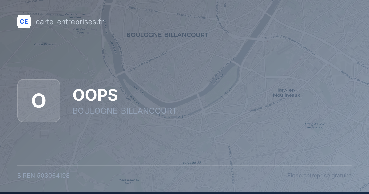 OOPS — 503064198 — fiche entreprise