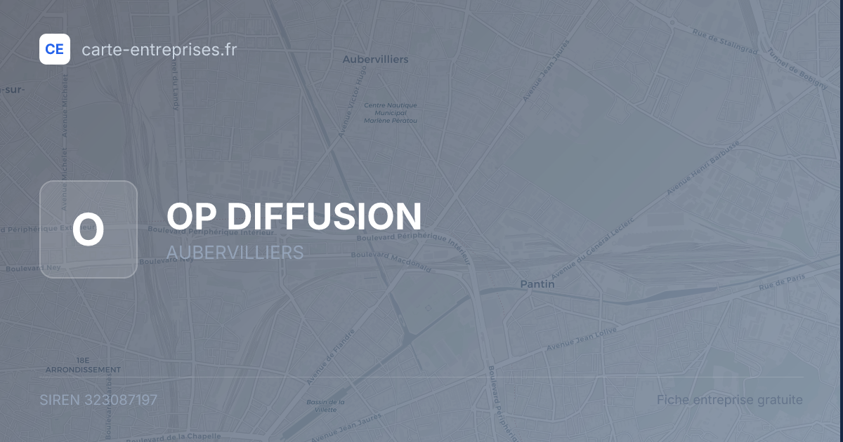 OP DIFFUSION — 323087197 — fiche entreprise