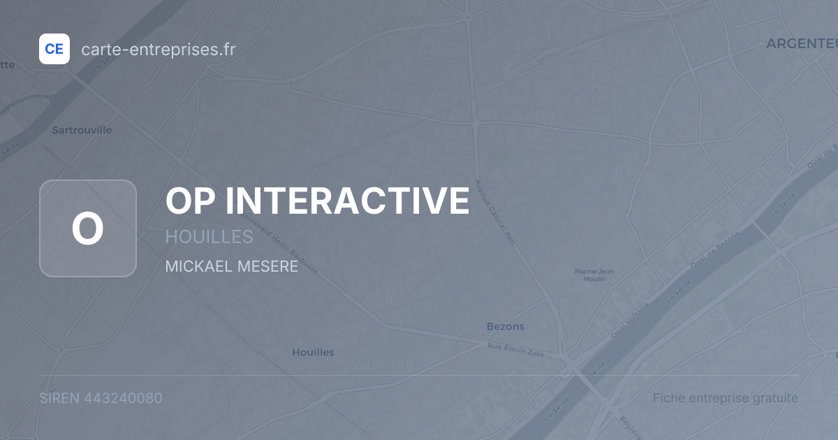 OP INTERACTIVE — 443240080 — fiche entreprise