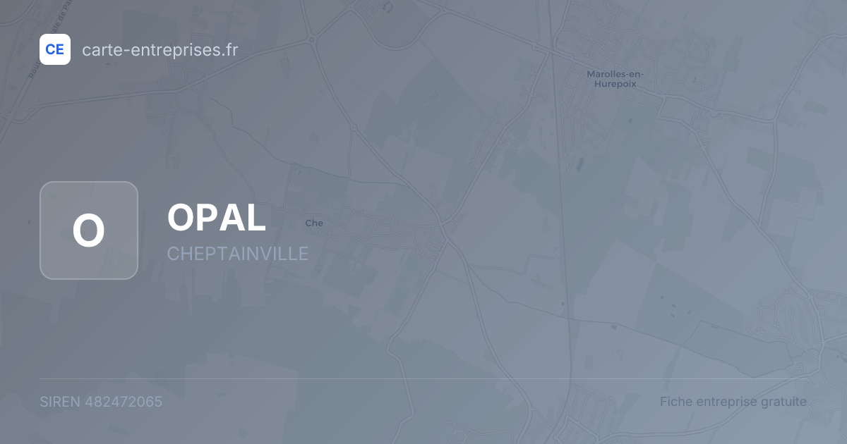 OPAL — 482472065 — fiche entreprise