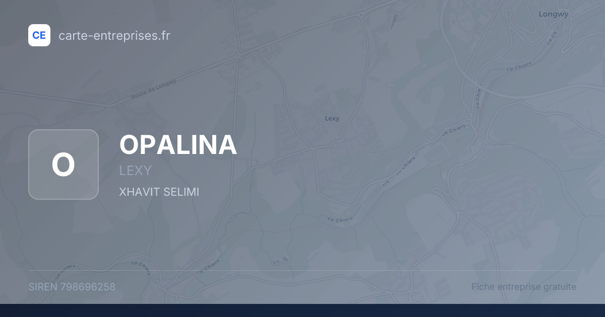 OPALINA — 798696258 — fiche entreprise