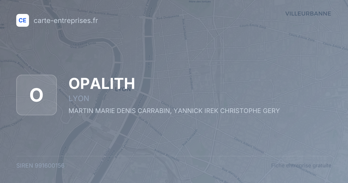 OPALITH — 991600156 — fiche entreprise