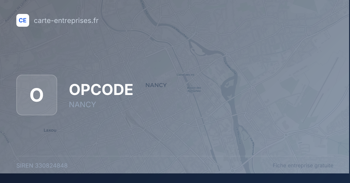 OPCODE — 330824848 — fiche entreprise