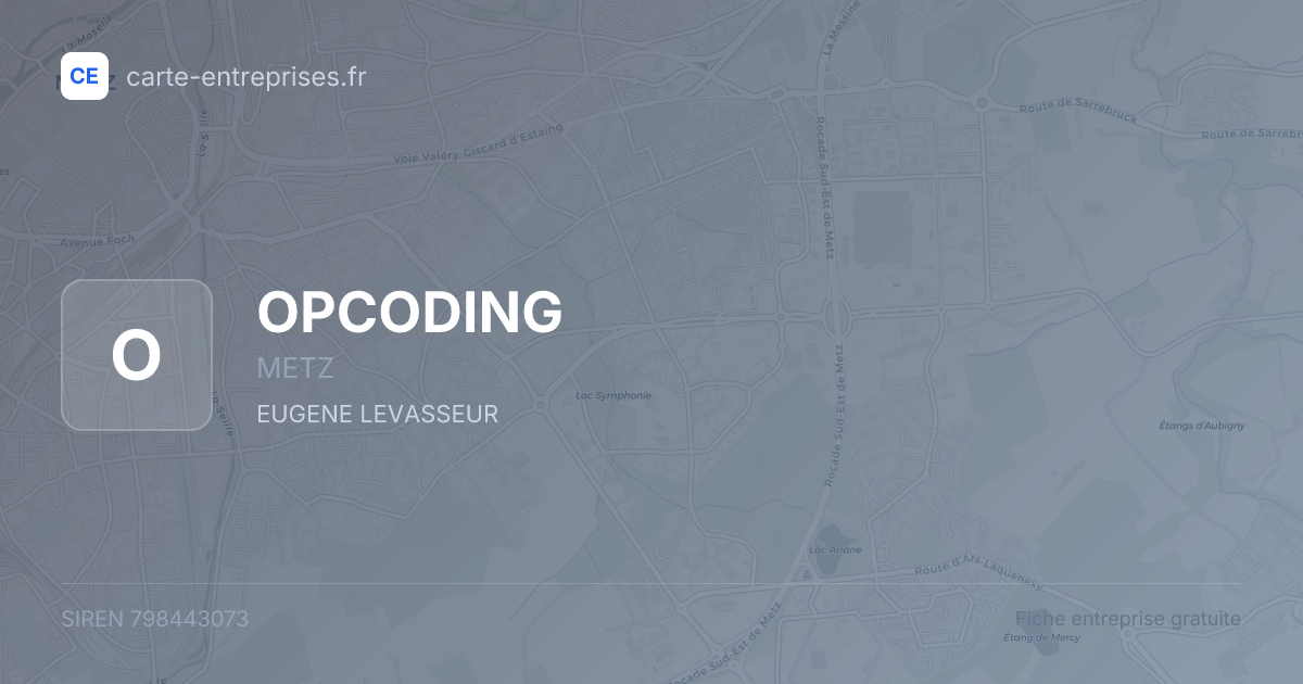 OPCODING — 798443073 — fiche entreprise