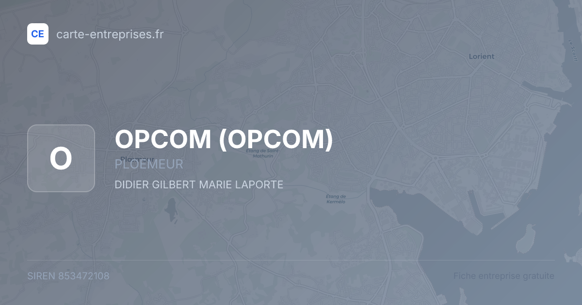 OPCOM — 853472108 — fiche entreprise