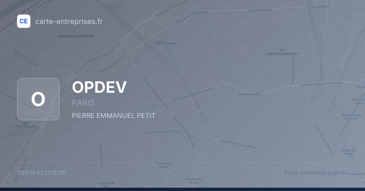 OPDEV — 521319210 — fiche entreprise