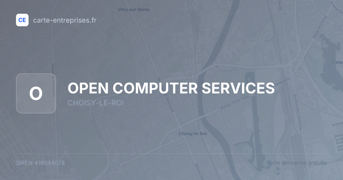OPEN COMPUTER SERVICES — 419044078 — fiche entreprise
