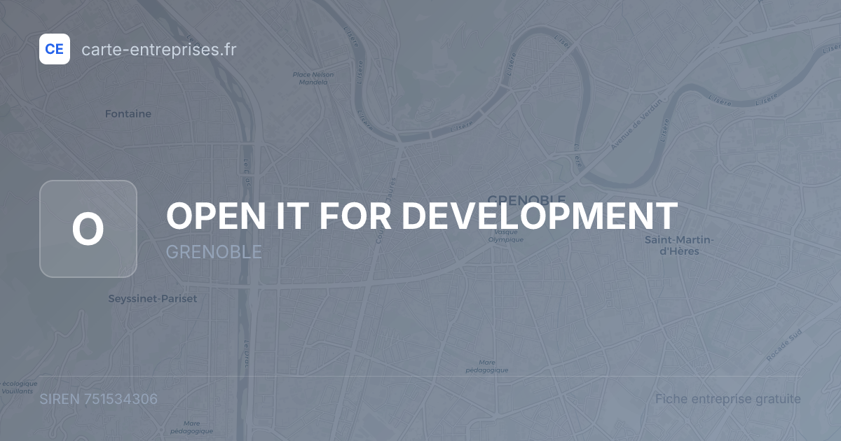 OPEN IT FOR DEVELOPMENT — 751534306 — fiche entreprise