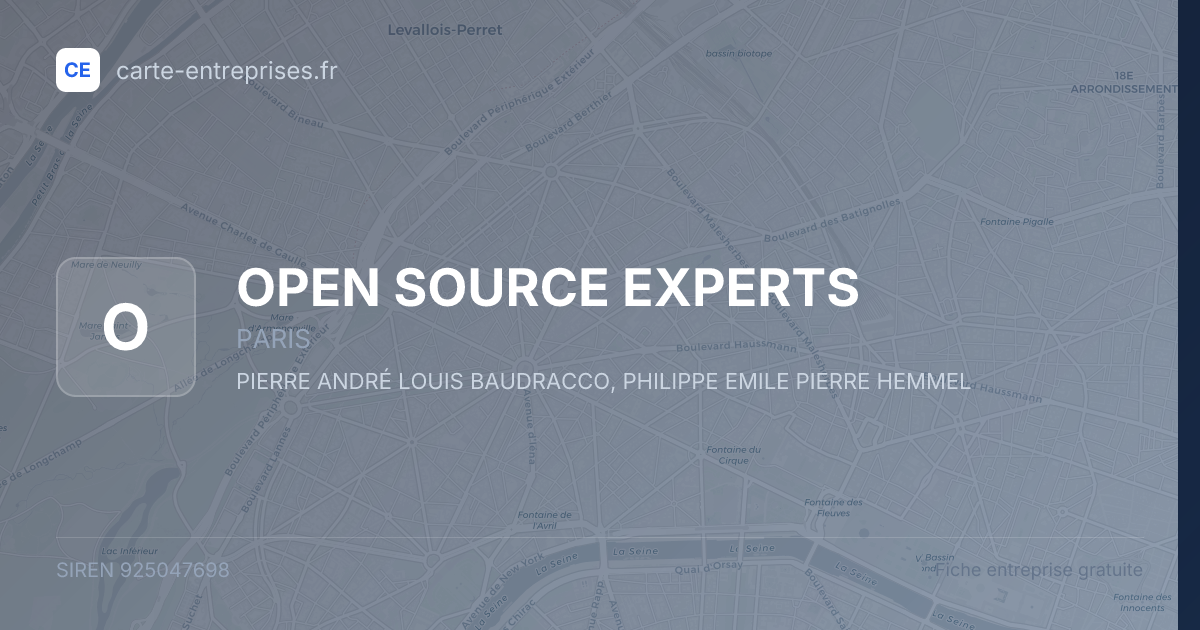 OPEN SOURCE EXPERTS — 925047698 — fiche entreprise