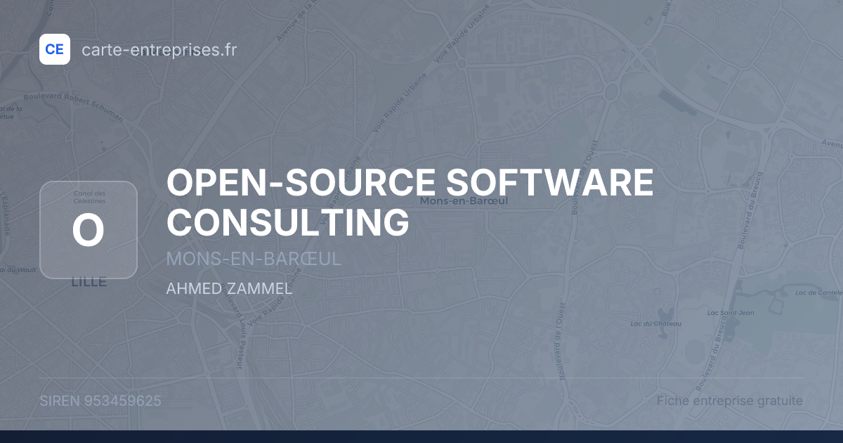 OPEN-SOURCE SOFTWARE CONSULTING — 953459625 — fiche entreprise