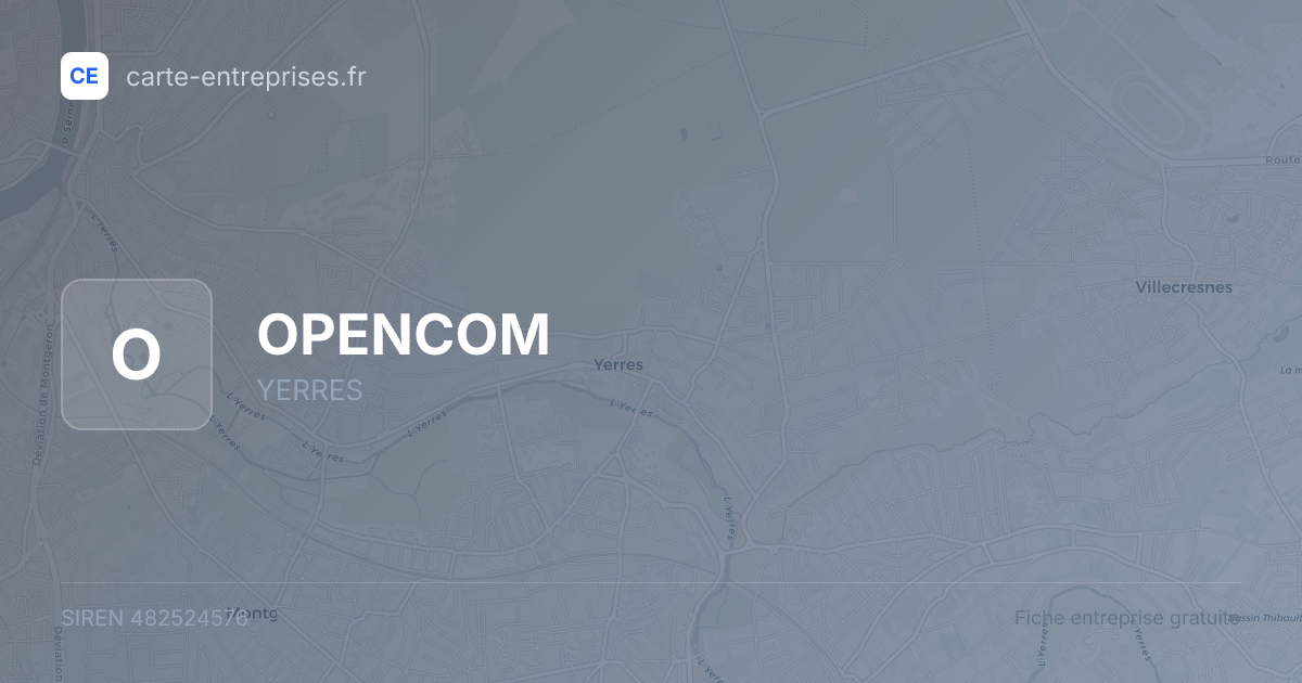 OPENCOM — 482524576 — fiche entreprise