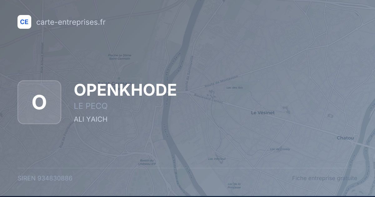 OPENKHODE — 934830886 — fiche entreprise