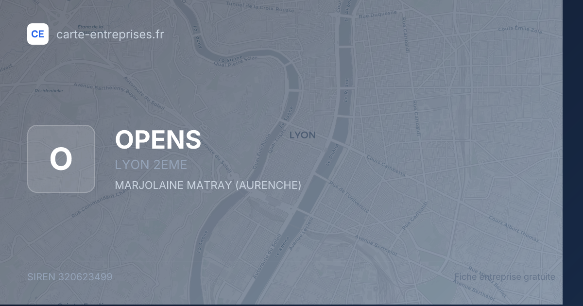 OPENS — 320623499 — fiche entreprise