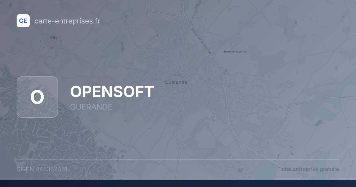 OPENSOFT — 445352461 — fiche entreprise