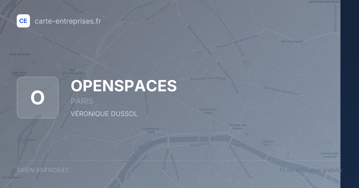OPENSPACES — 994160943 — fiche entreprise