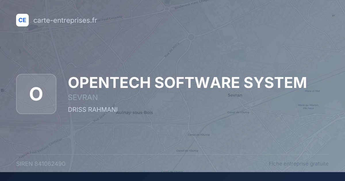 OPENTECH SOFTWARE SYSTEM — 841062490 — fiche entreprise