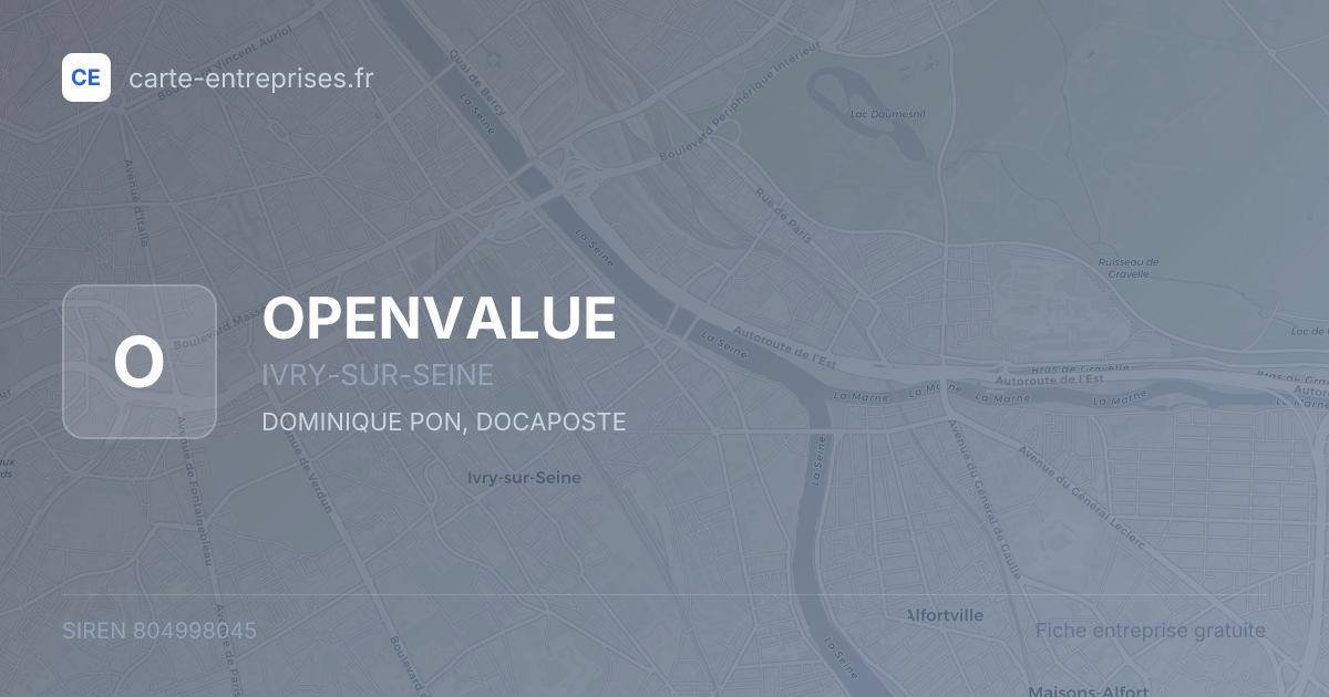 OPENVALUE — 804998045 — fiche entreprise