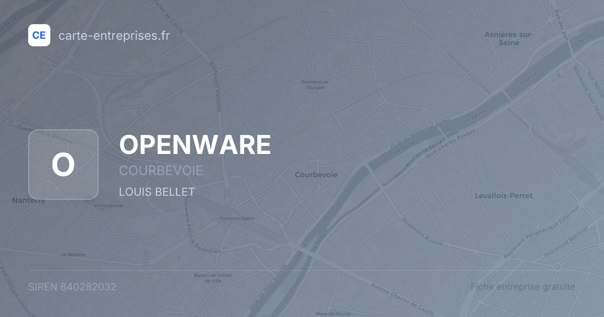 OPENWARE — 840282032 — fiche entreprise