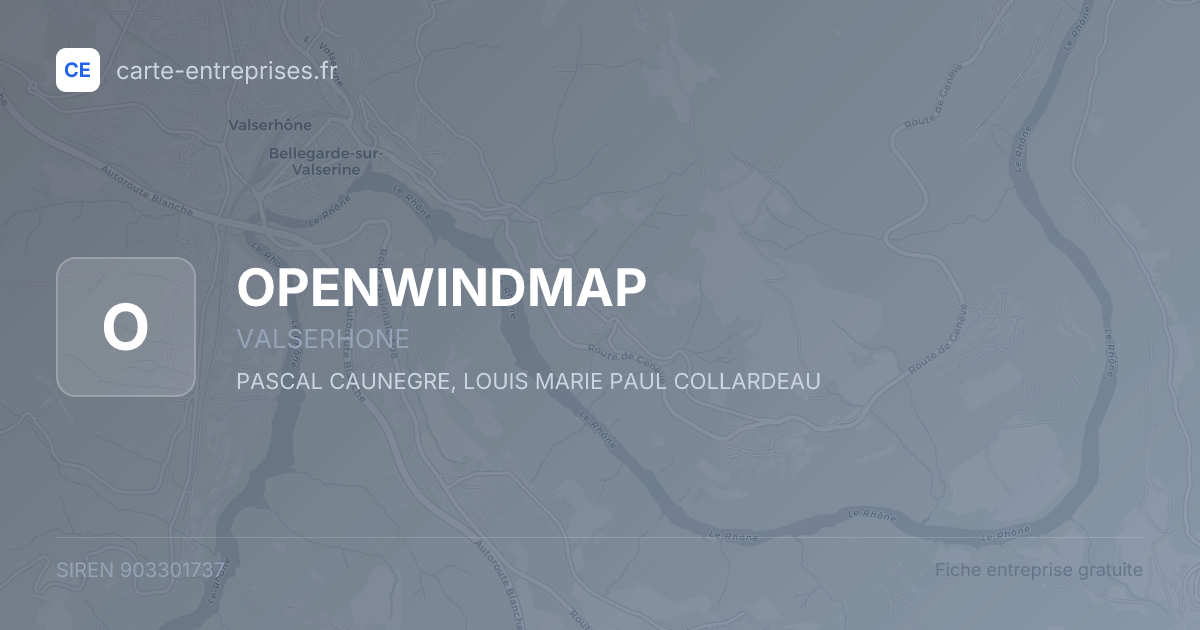 OPENWINDMAP — 903301737 — fiche entreprise