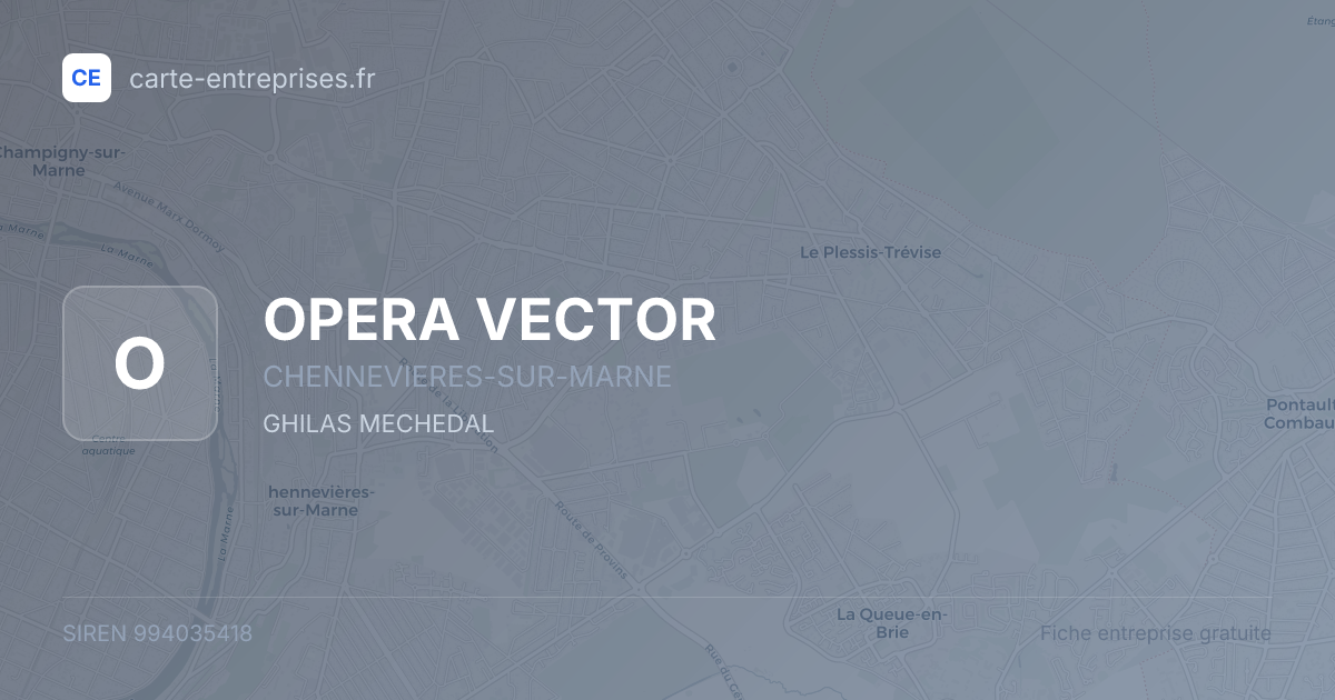 OPERA VECTOR — 994035418 — fiche entreprise