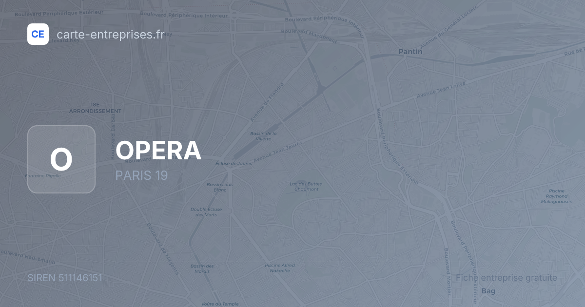 OPERA — 511146151 — fiche entreprise