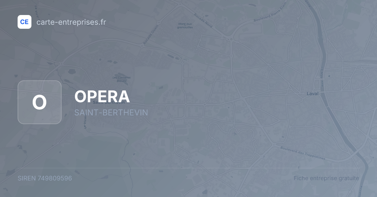 OPERA — 749809596 — fiche entreprise