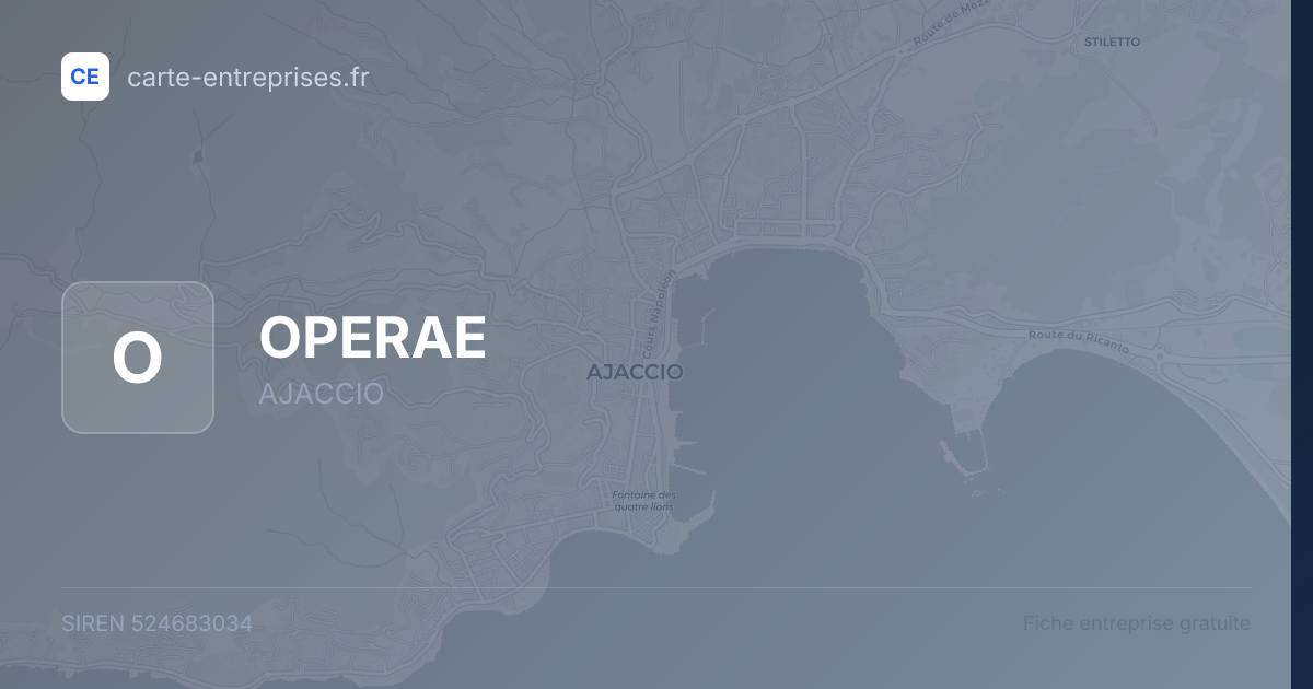 OPERAE — 524683034 — fiche entreprise
