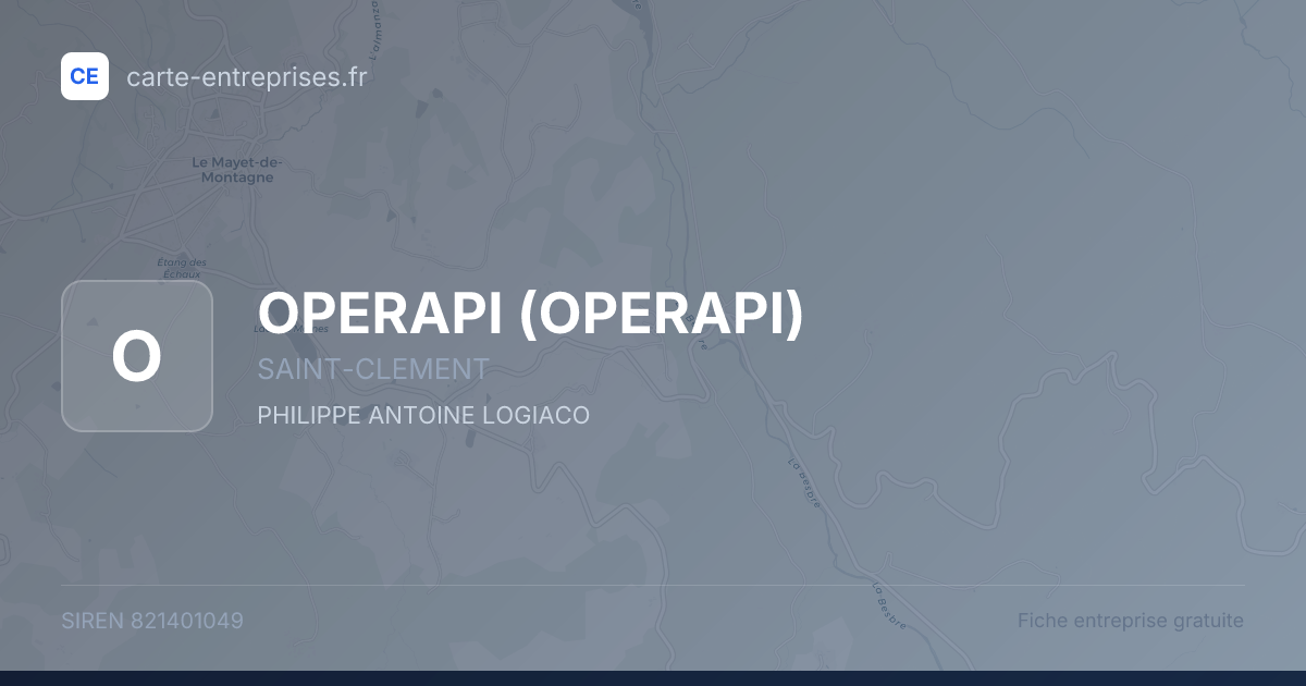 OPERAPI — 821401049 — fiche entreprise