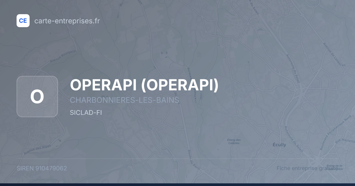 OPERAPI — 910479062 — fiche entreprise
