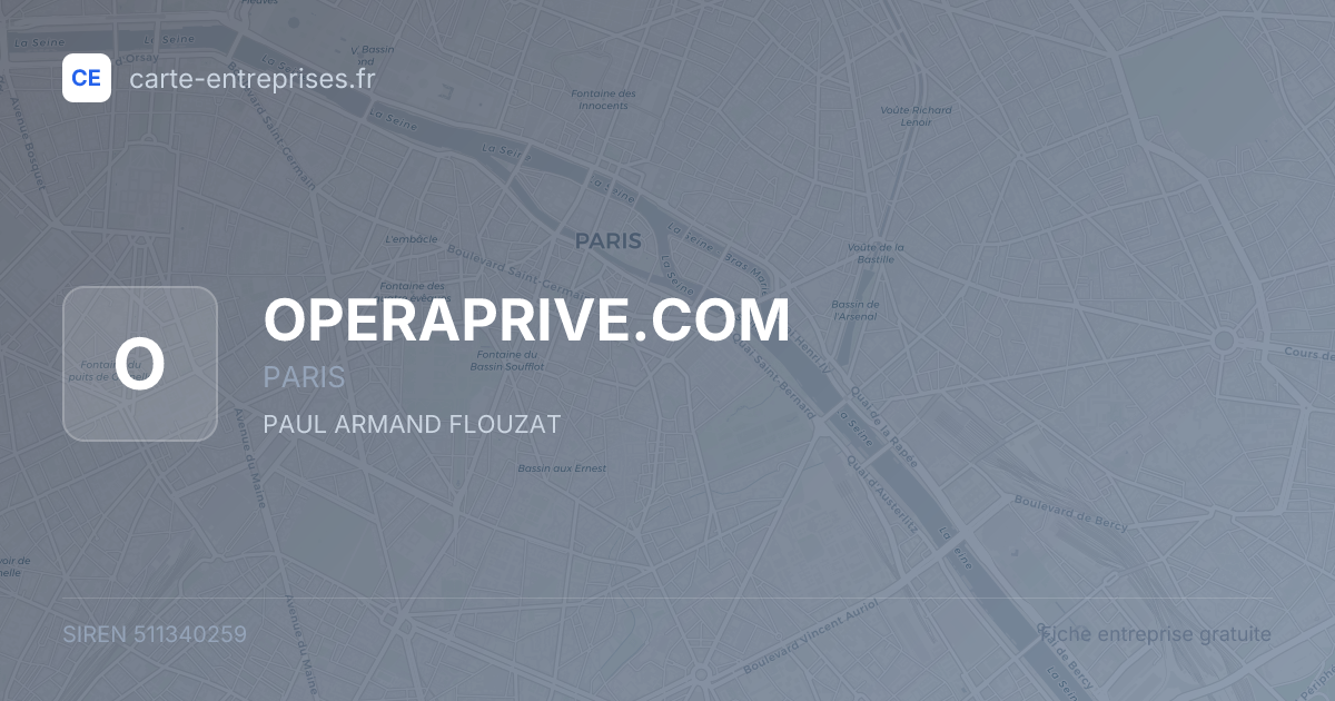 OPERAPRIVE.COM — 511340259 — fiche entreprise