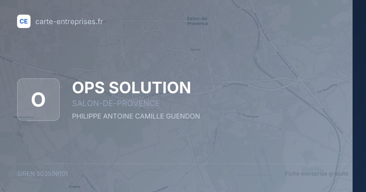 OPS SOLUTION — 503509101 — fiche entreprise