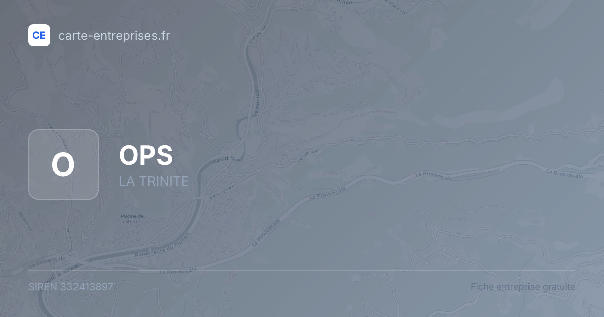 OPS — 332413897 — fiche entreprise