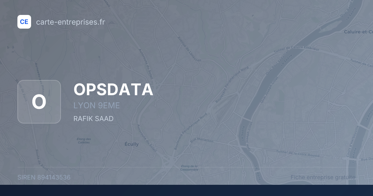 OPSDATA — 894143536 — fiche entreprise