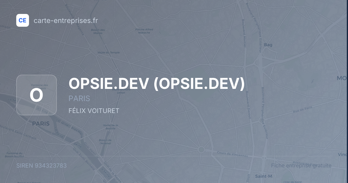 OPSIE.DEV — 934323783 — fiche entreprise