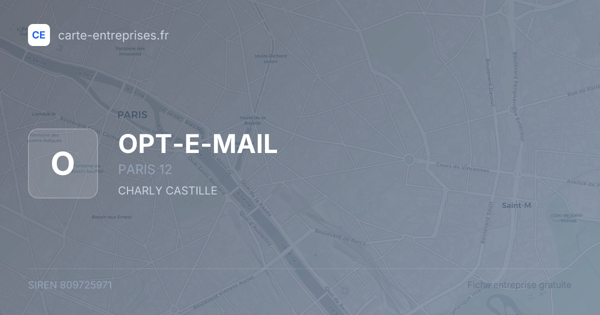 OPT-E-MAIL — 809725971 — fiche entreprise