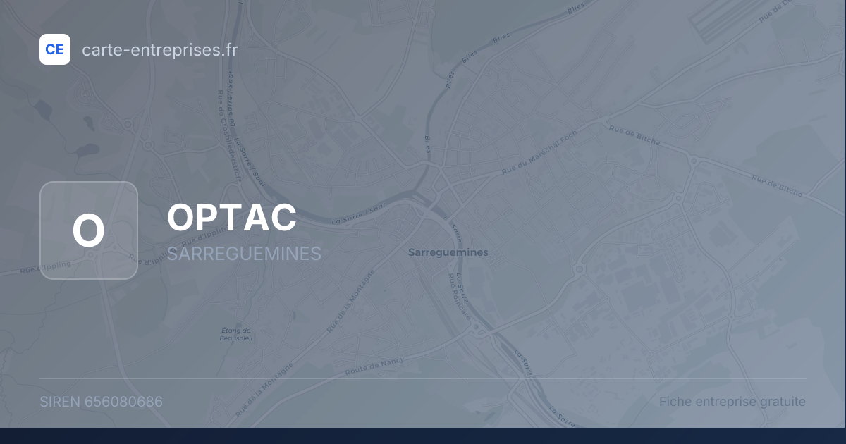 OPTAC — 656080686 — fiche entreprise