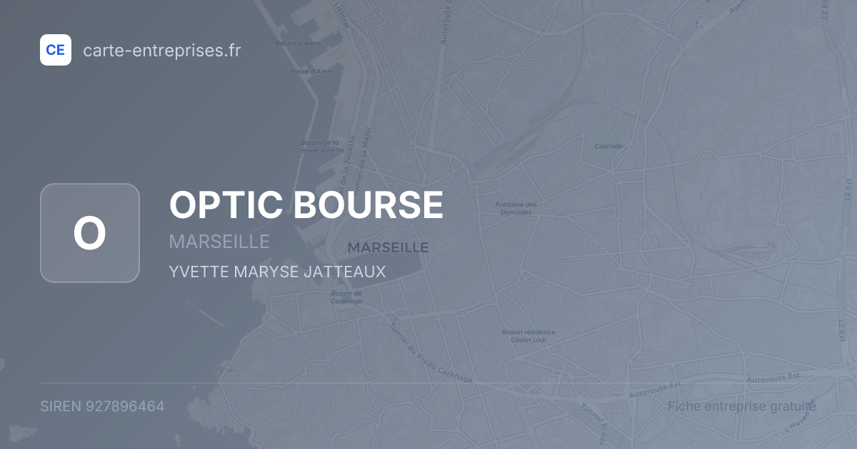 OPTIC BOURSE — 927896464 — fiche entreprise